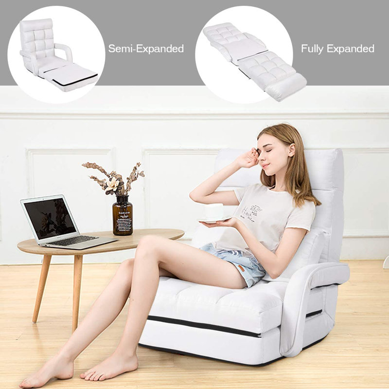Isabelle & Max Floor Game Chair, White