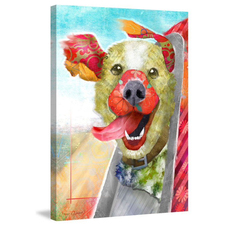 Breezy Dog II by Connie Haley - Wrapped Canvas Print, 91cm H x 61cm W x 3.81cm D
