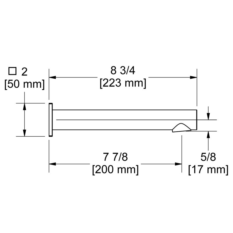 Wall Mount Tub Spout