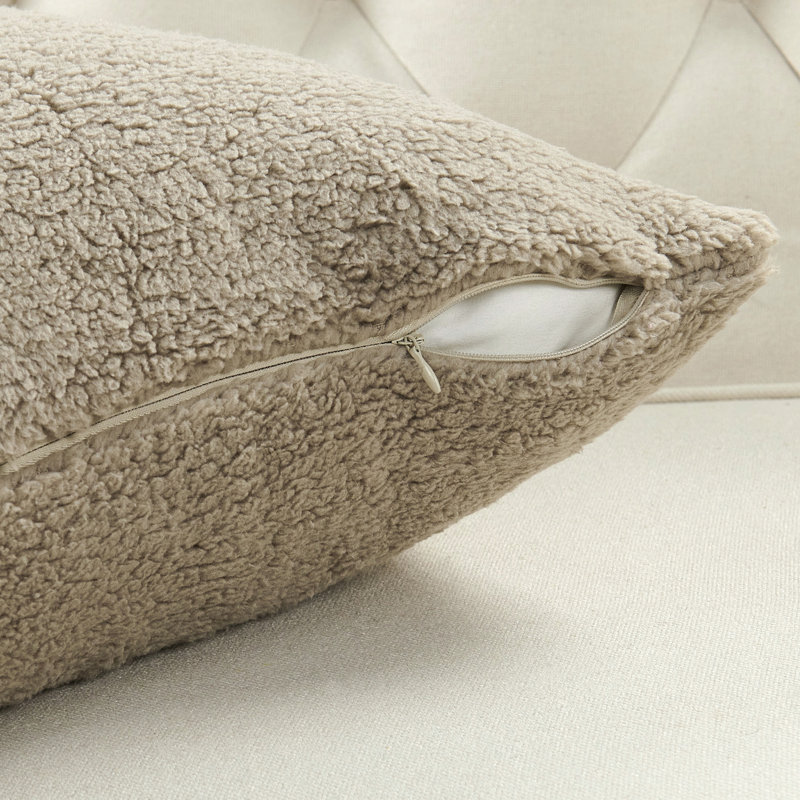 Housse de coussin Aspa, Gris plume