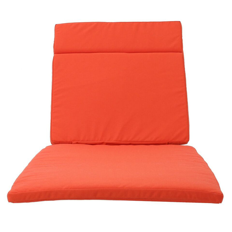 Chaise Lounge Cushion Set, Without Chaise Lounge, Water-Resistant Fabric with Secure Ties, Comfortable Replacement Cushions for Patio Lounges, (Set of 2)