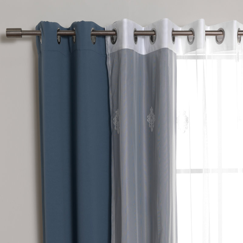 Salomon Blackout Curtain, 52" W x 96" L, Inigo