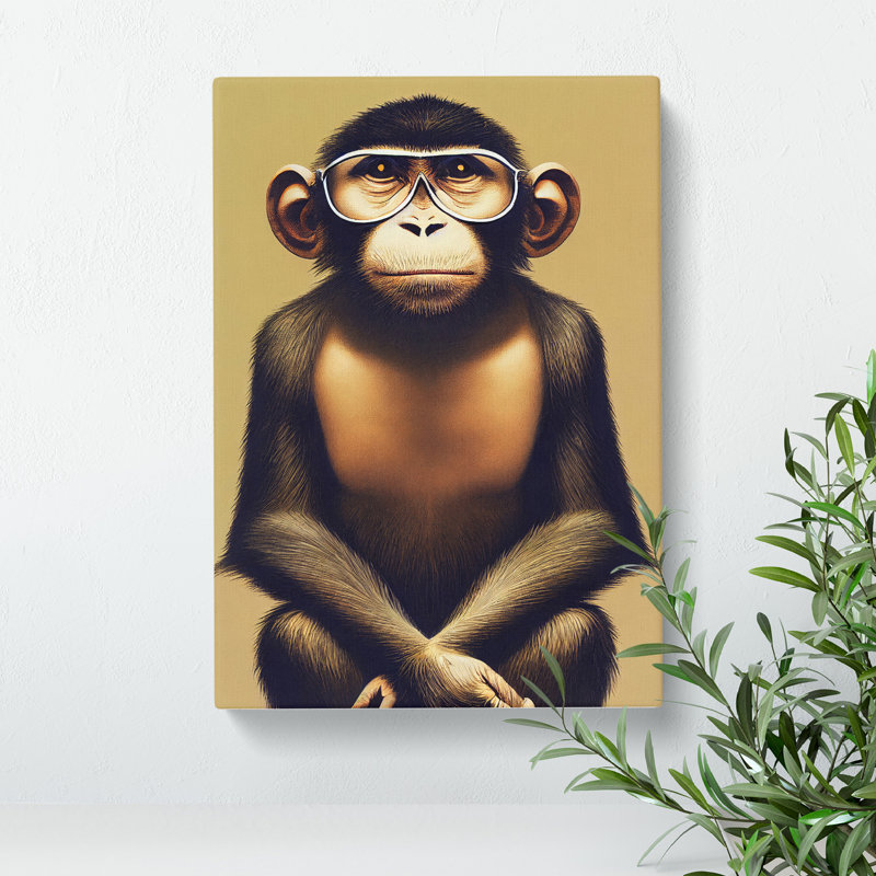 Splendid Monkey - Wrapped Canvas, 50cm H x 35cm W x 3cm D