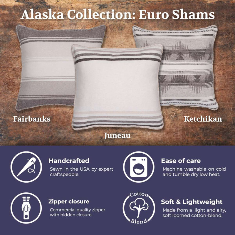 Juneau Wooded River Alaska - taie décorative - standard - 20 x 26, Standard