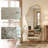 Modern Irregular Full-length Mirror With Aluminum Frame, Wall-mounted Or Free-standing Design-1211788711-1211788714