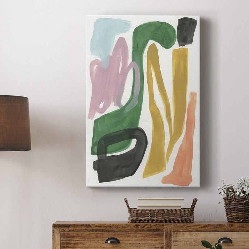 Serpentine colorée II - galerie Cavas sur mesure, H 60 po x l 40 po