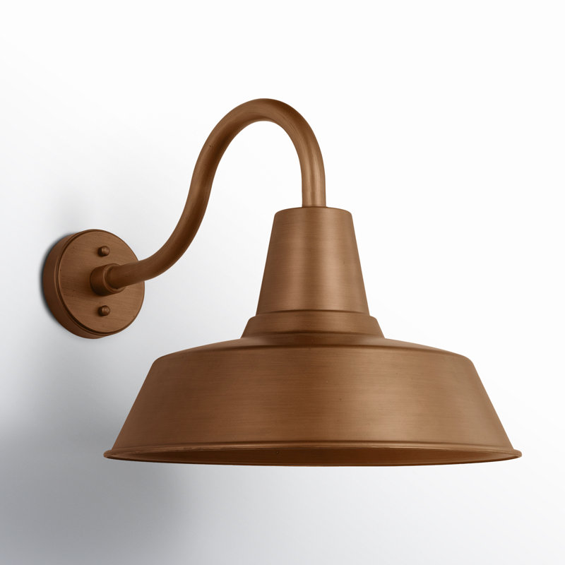 Wall Light, 10" H x 8" W x 12.38" D, No, Natural Copper