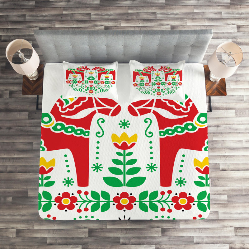 Polyester Coverlet, King Bedspread + 2 Shams