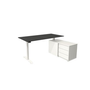Move 1 Adjustable L-Shaped Metal Base Standing Desk