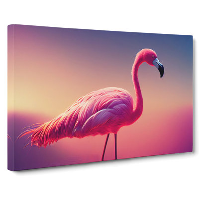 Enviable Flamingo - Wrapped Canvas