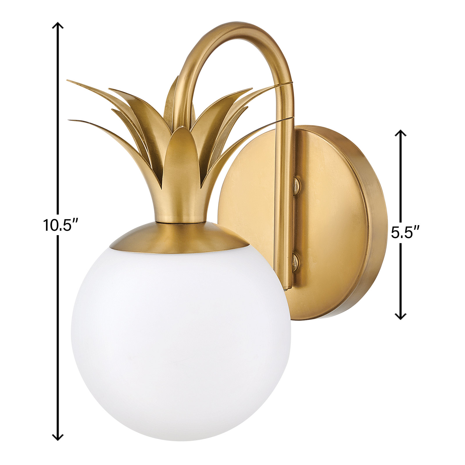 Single Frosted Bath Sconce