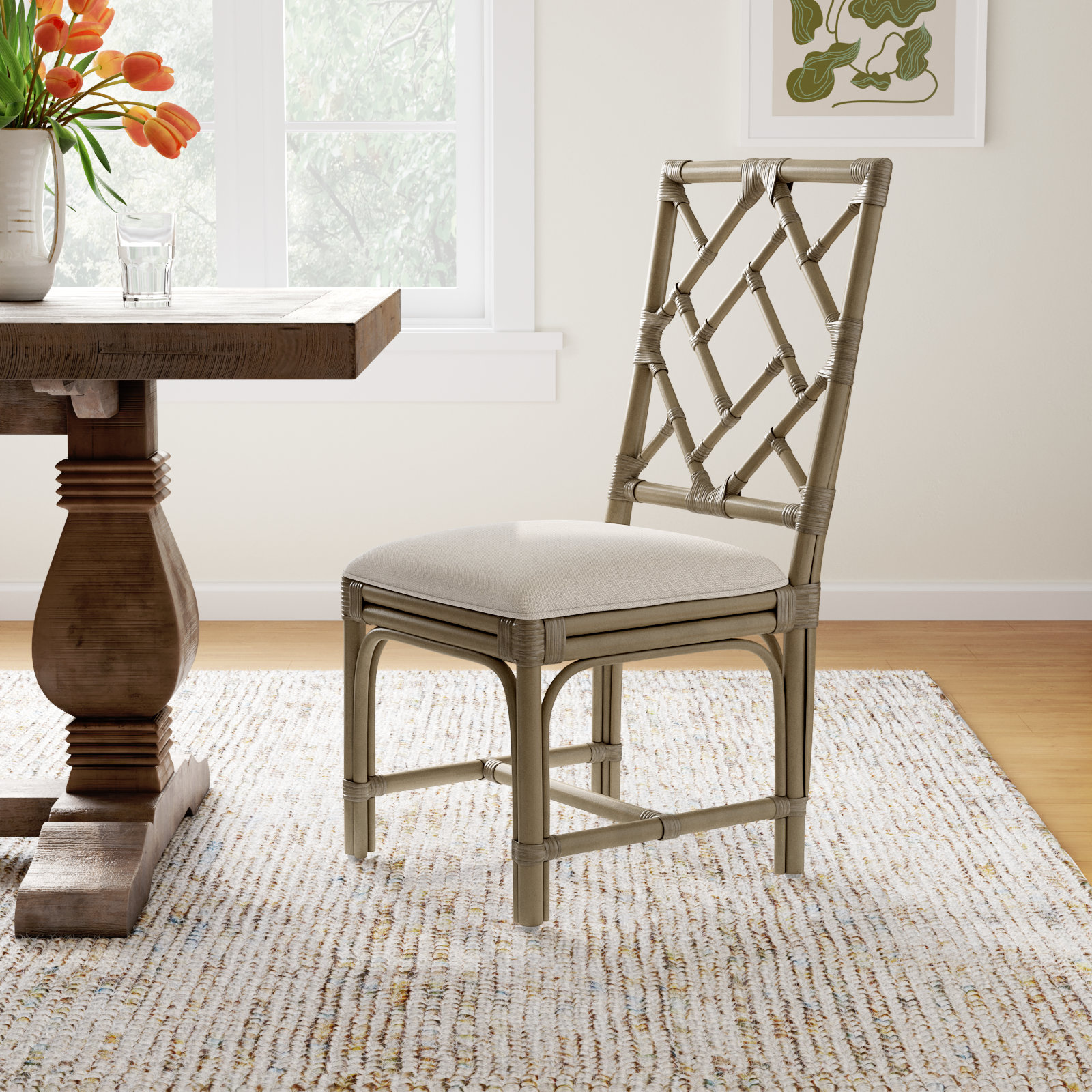 Wren Dining Chair, Gray Wash