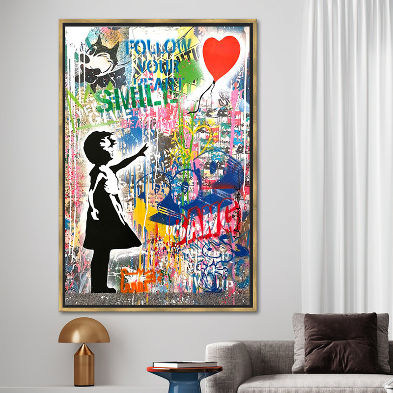 Print on Canvas, Framed Print without Mat, Gold, 60 cm H x 40 cm W