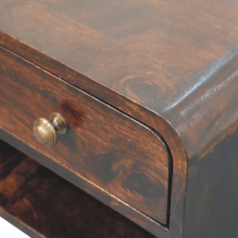 Nightstand 30cm W Solid Wood Bedside Table