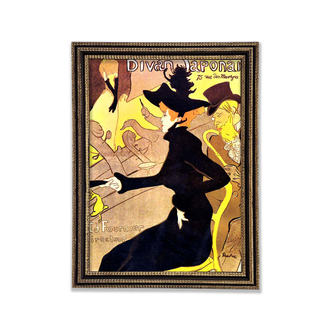 Toulouse Lautrec Diva Japonais - Einzelner Bilderrahmen Kunstdrucke