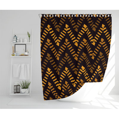 Bullrush Polyester Shower Curtain Set