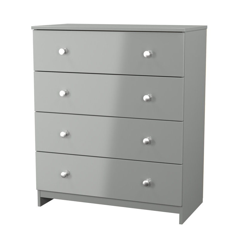 Borth 4 Drawer Chest (Ready Assembled), Grey