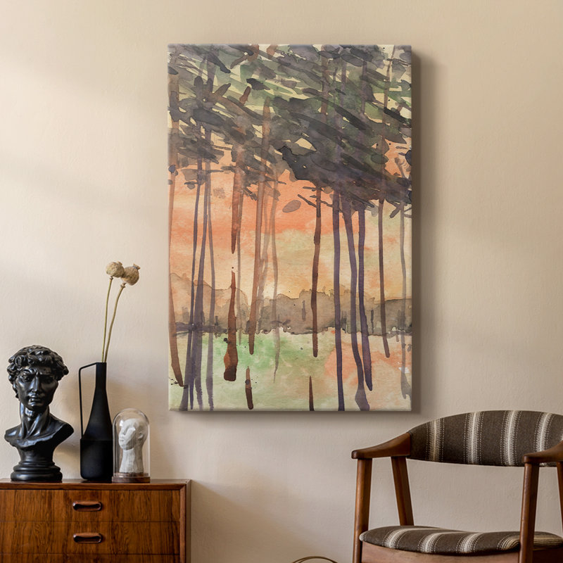 Entre les arbres, galerie Cavas, H 12 po x l 8 po