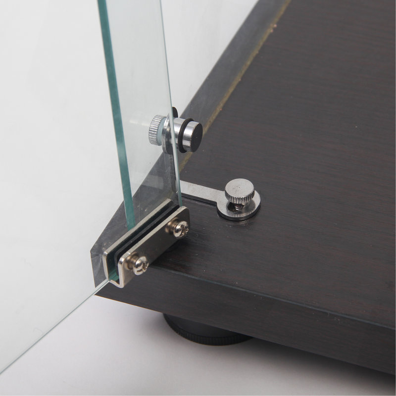 Vitrine à deux portes avec 5 tablettes, Noir