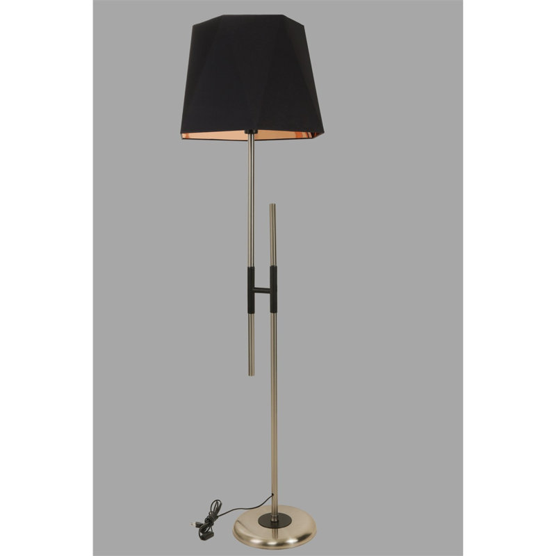 Razo 165cm Traditional Floor Lamp, Bronze, Black/Copper