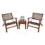 Ensemble de mobilier d'extérieur en bois 3 pièces 3 pièces