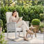 Chaise berçante en acacia