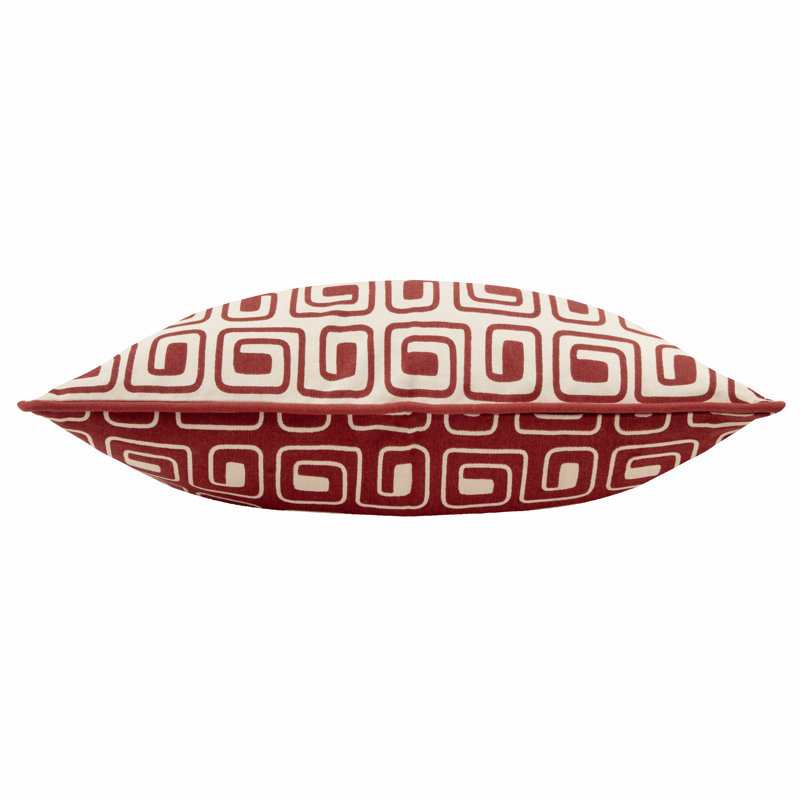 Safara Abstract Rectangular Cushion, Orange Abstract