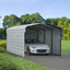 Abri d'auto en acier avec 3 ensembles muraux, 10X15X07-113506821