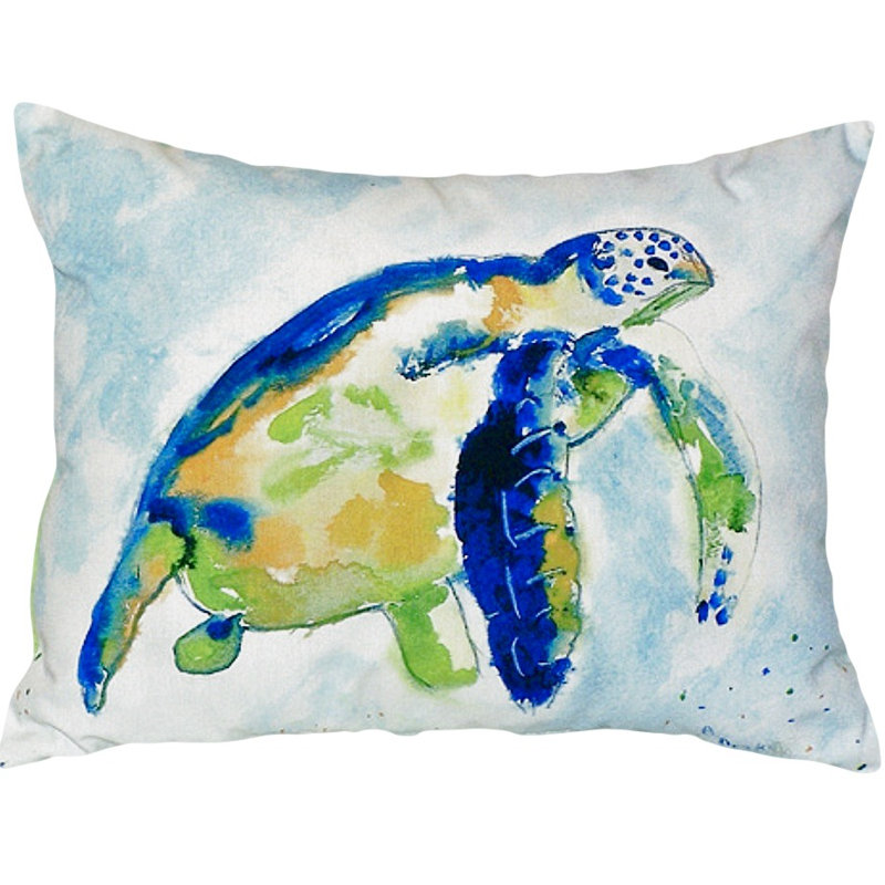 Coussin décoratif d'extérieur Sea Turtle