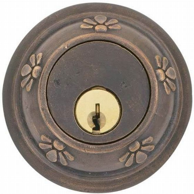 Deadbolt Single Cylinder Deadbolt, Medium Bronze
