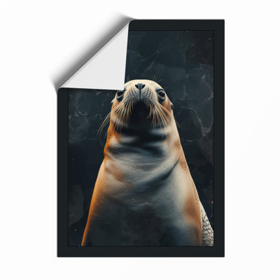 Seal's Gentle Gaze Modern - Framed Print