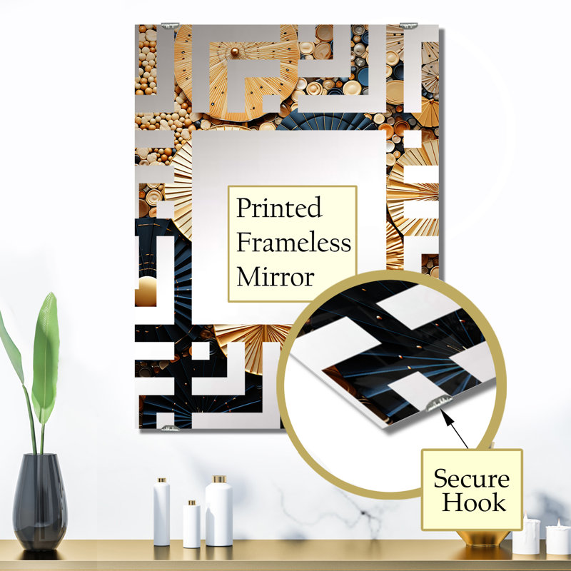 Elegant Paint Explosions - Miroir mural feux d'artifice MIR133997, 32 po x 24 po