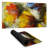 Texturized yellow flowers - 15.75"x31.50" Desk mat