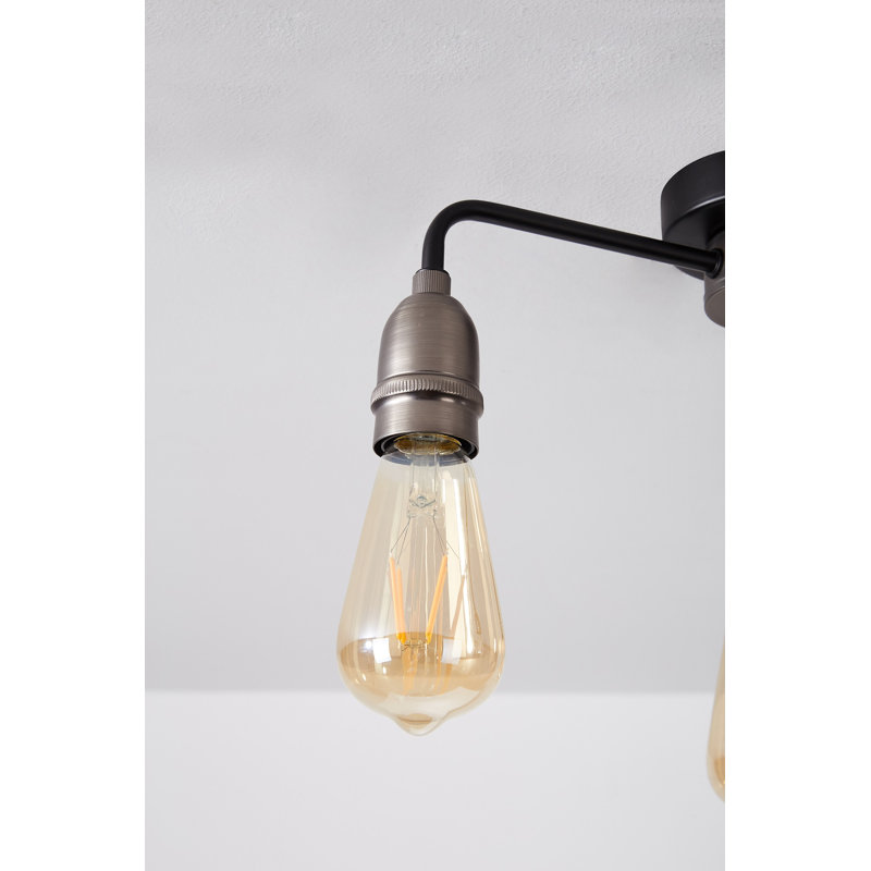 Pelletier Semi Flush Mount, Silver
