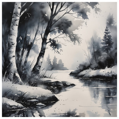 Couvre-lit matelassé monochrome River Forest toutes tailles