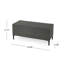Banc de rangement pour patio