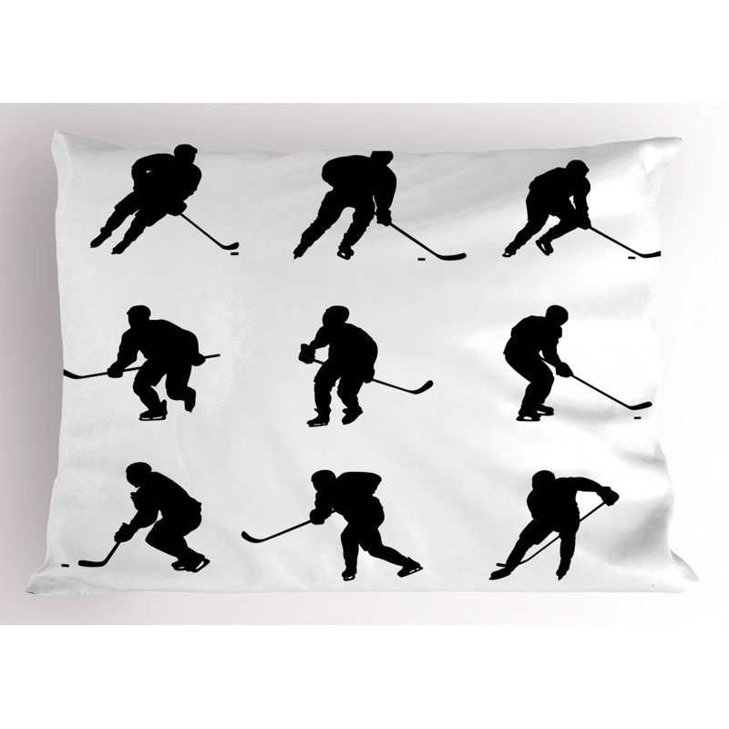 Hockey Polyester Sham Set, Twin
