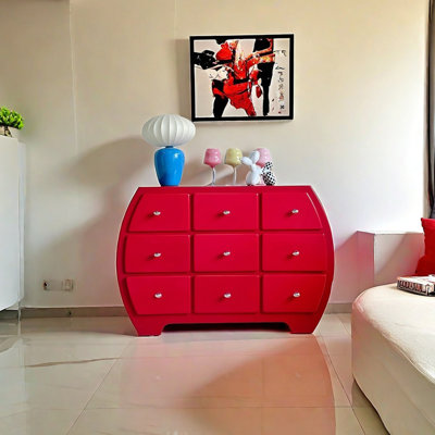 Modern solid color drawer accent chest