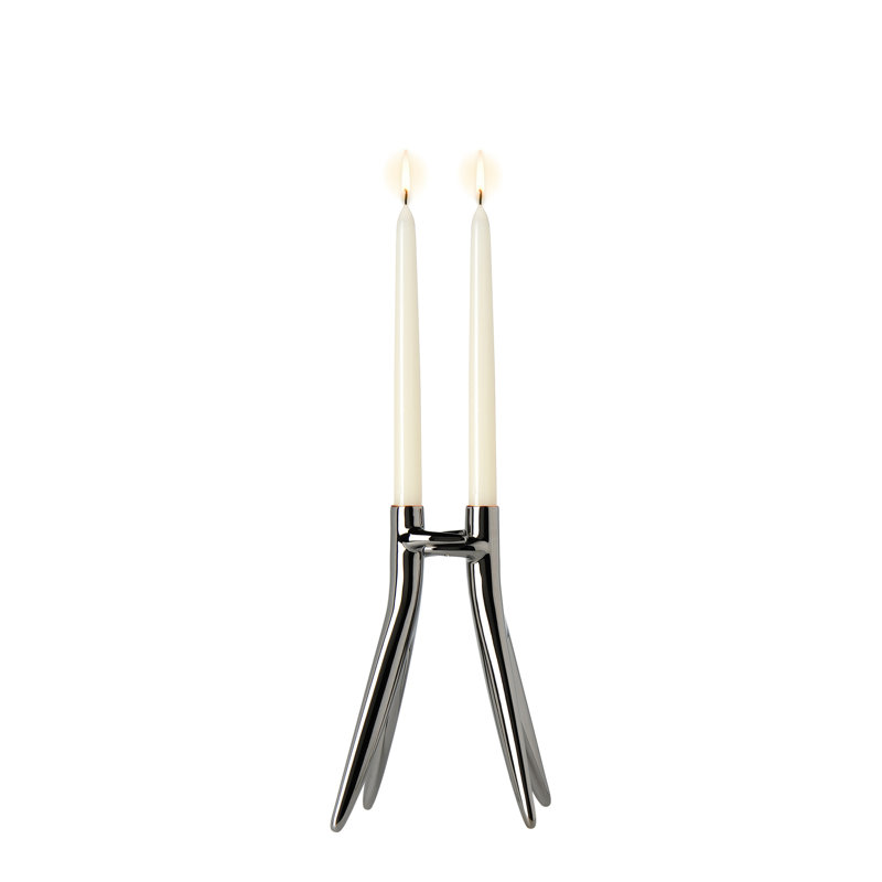 Porte-bougie Abbracciaio, Bronze