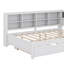 Lit de jour double avec lit gigogne, tablette et port USB