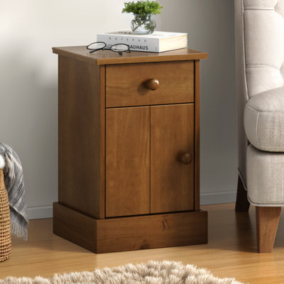 35cm W Solid Wood Bedside Table