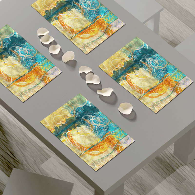 Napperon abstrait en polyester