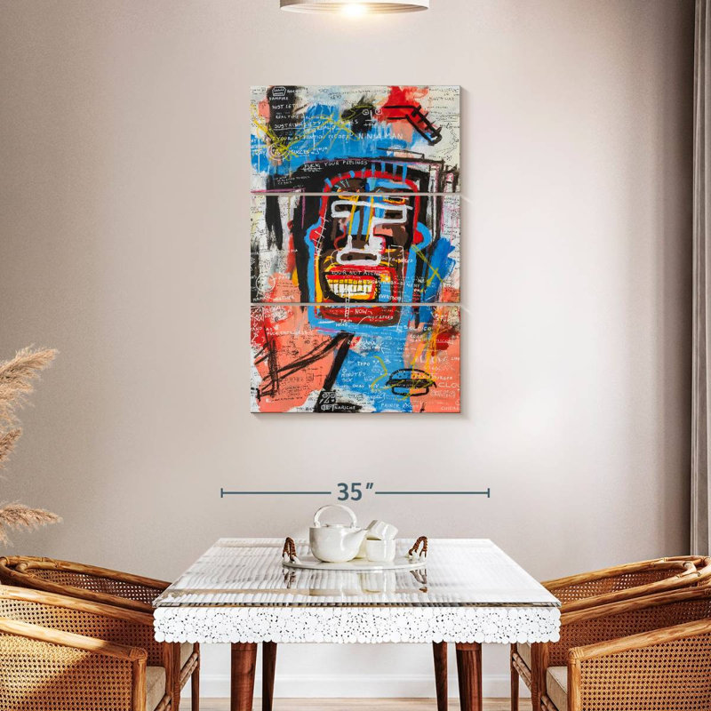 Avery Ninja Face, 45" H x 28" W