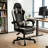 Adjustable Reclining Ergonomic Faux Leather Swiveling PC & Racing Game Chair(Set Of 2)-1317147752