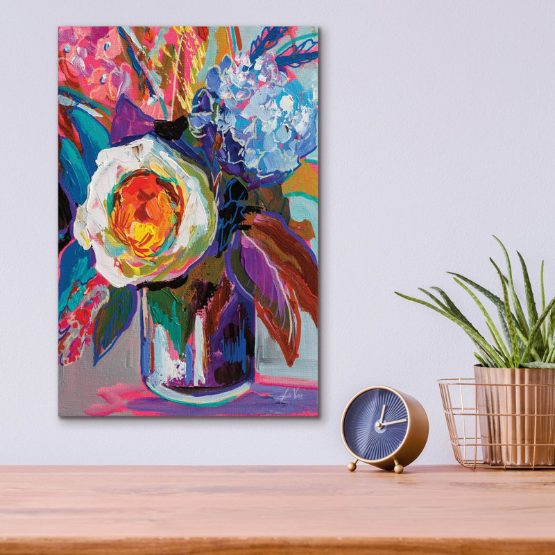 'Electric' by Jeanette Vertentes Acrylic Glass Wall Art, 16" H x 12" W x 0.13" D