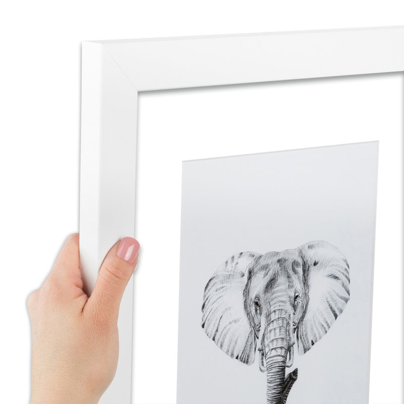 Cadre pour photo 20 po x 30 po blanc mat, Croustillant