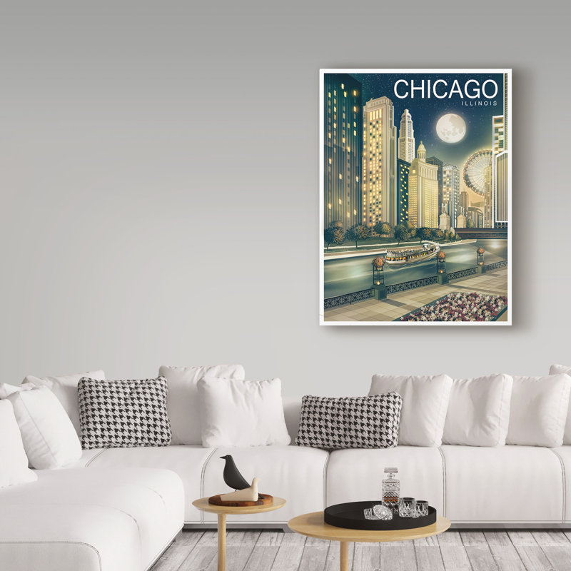 Croswell «Chicago 2», impression sur toile tendue, H 19 po x l 14 po