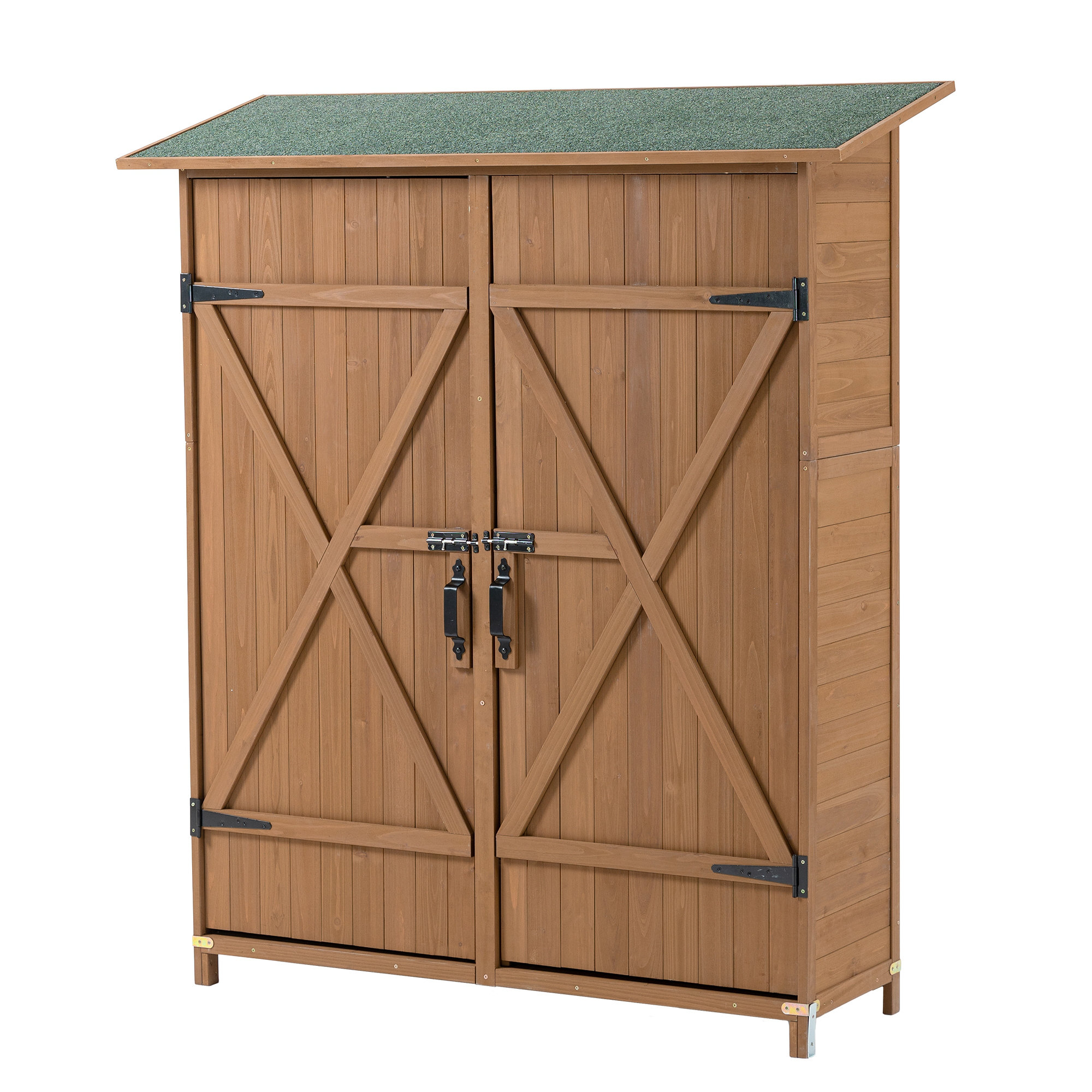 AOOLIVE Solid Wood Lean-To Tool Shed | Wayfair