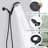 Matte Black Handheld Shower Faucet With 7 Spray Options And Support Settings Shower, Black, Easy To Install