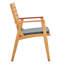 Chaise de patio avec coussin Syracuse